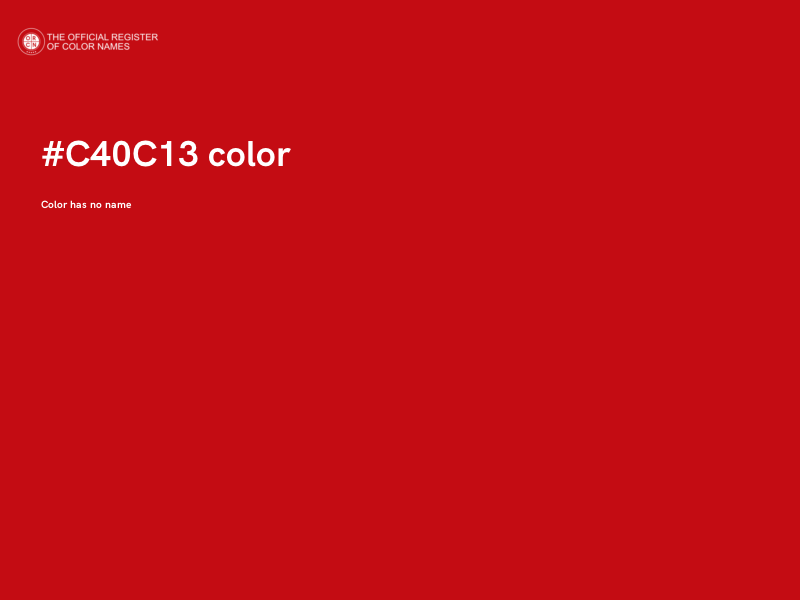 #C40C13 color image