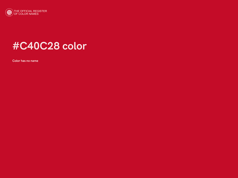 #C40C28 color image