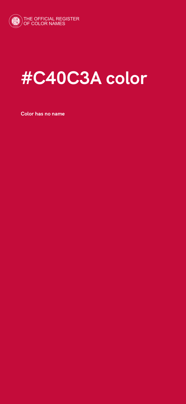 #C40C3A color image