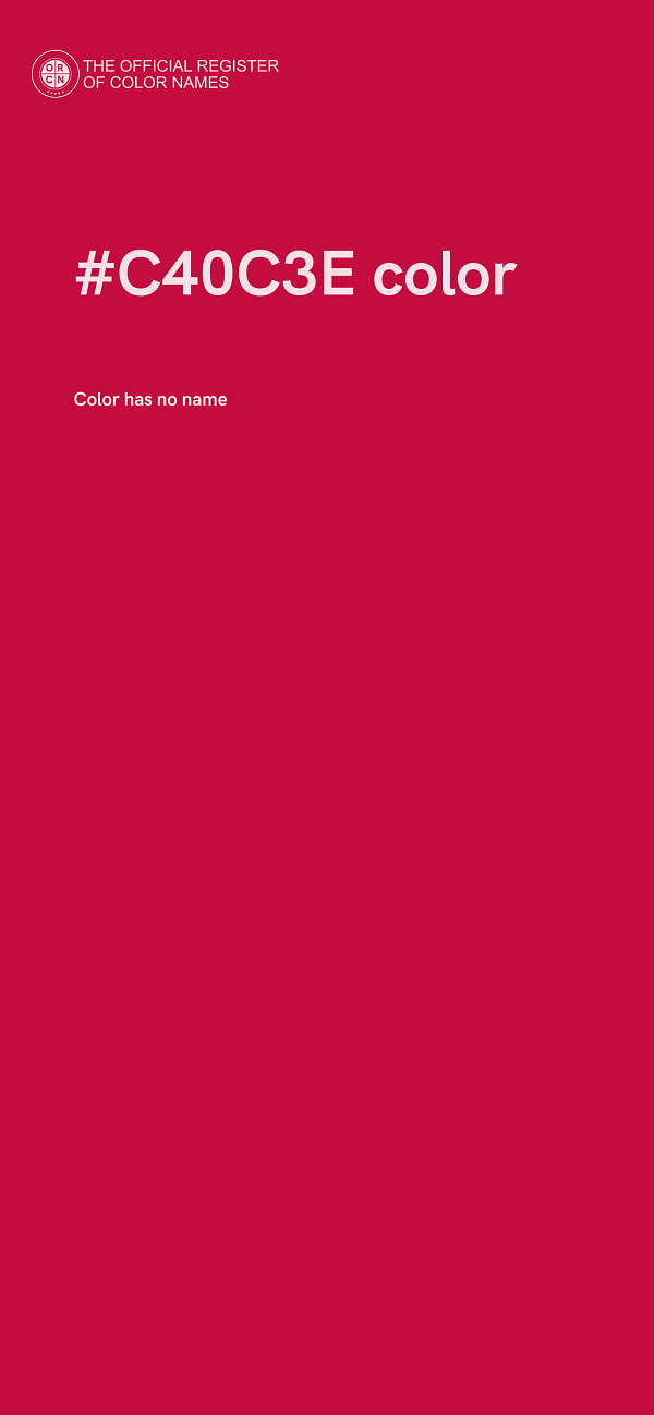 #C40C3E color image