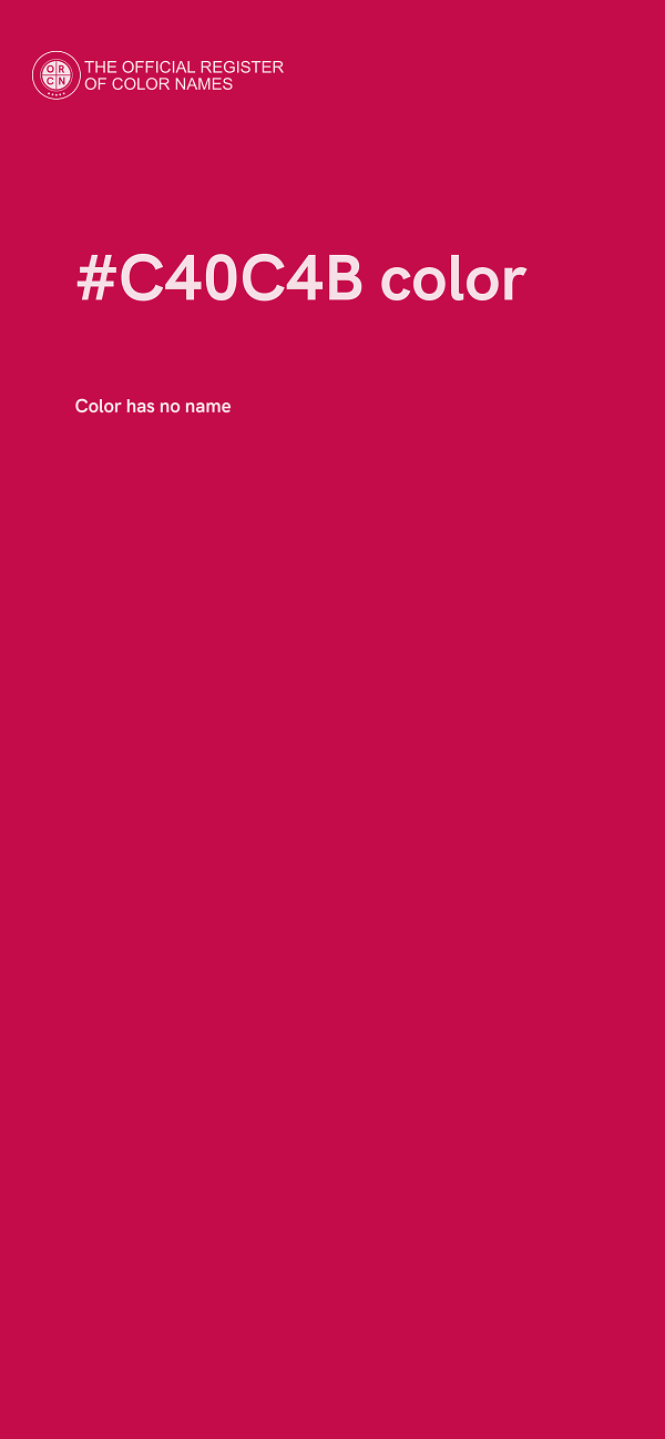 #C40C4B color image