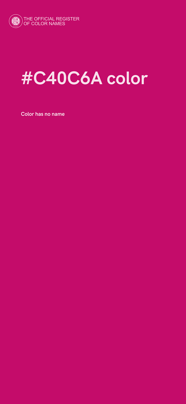#C40C6A color image