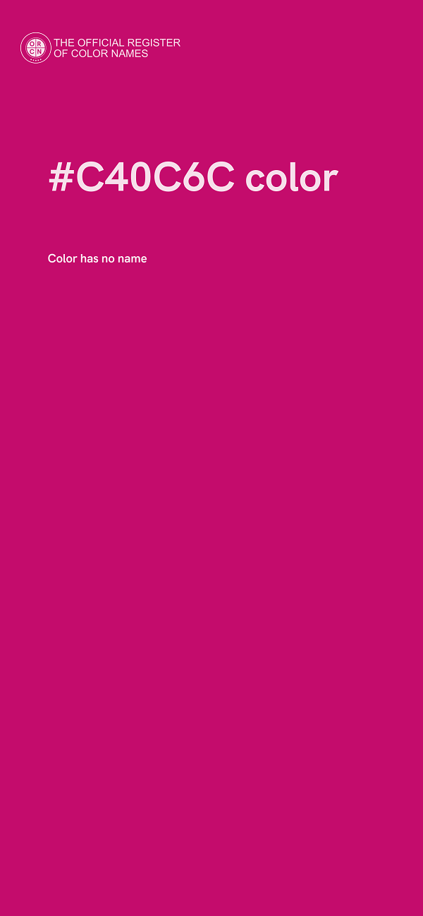 #C40C6C color image