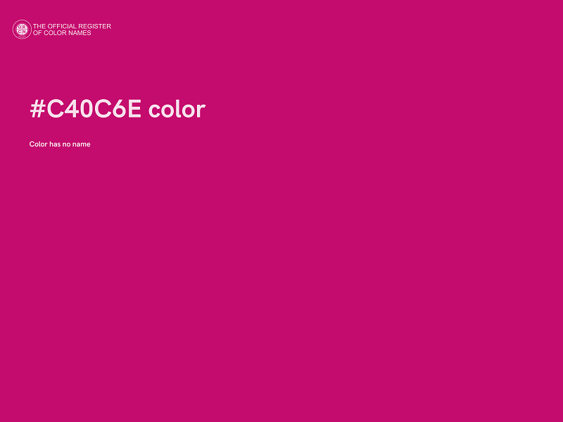 #C40C6E color image