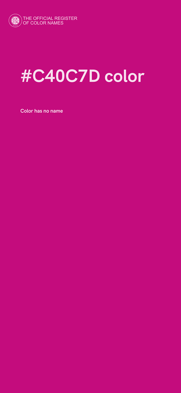#C40C7D color image