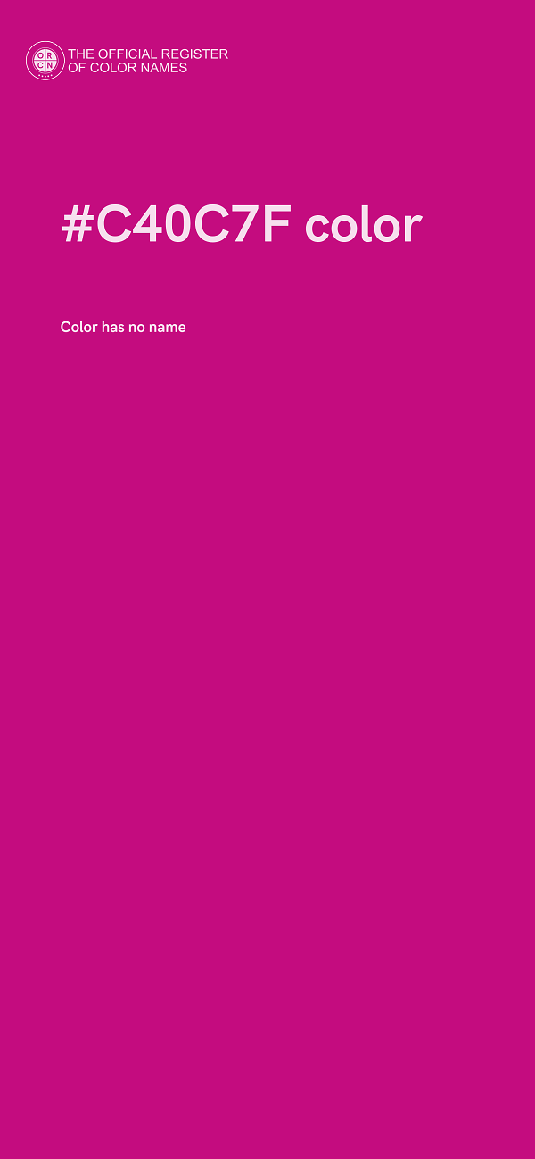 #C40C7F color image