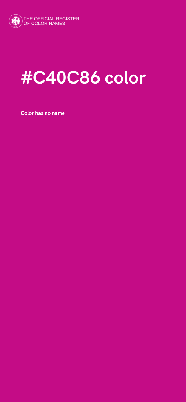 #C40C86 color image