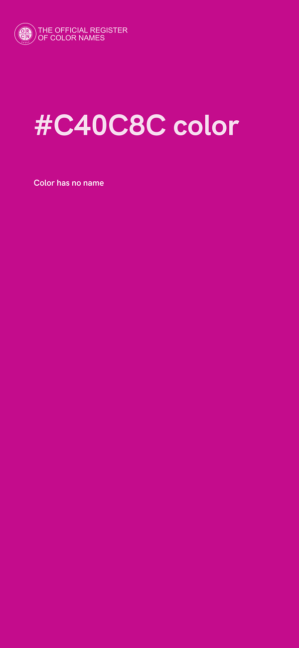 #C40C8C color image