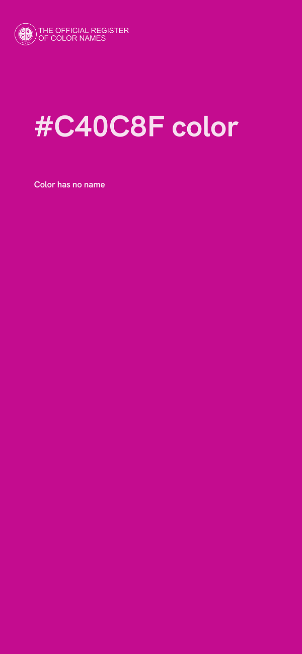 #C40C8F color image