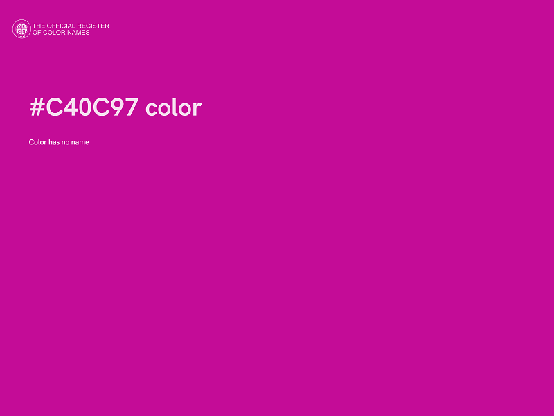#C40C97 color image