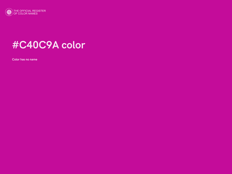 #C40C9A color image