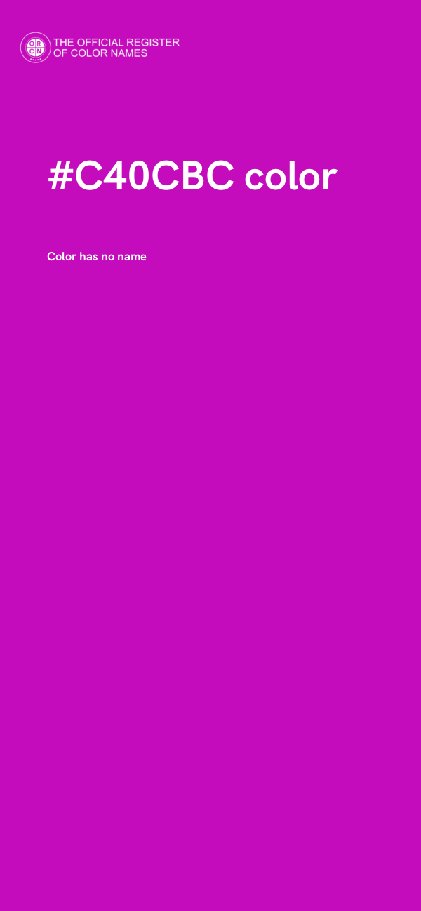 #C40CBC color image