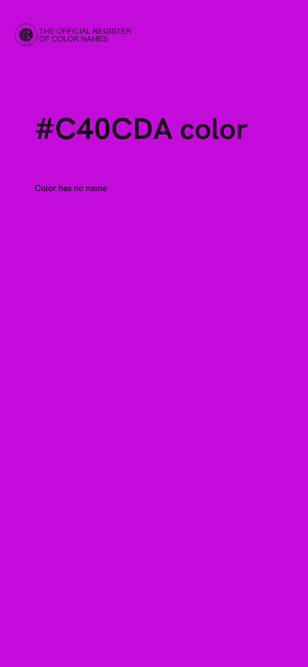 #C40CDA color image