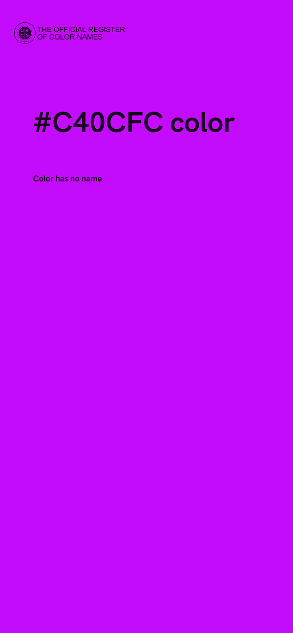 #C40CFC color image
