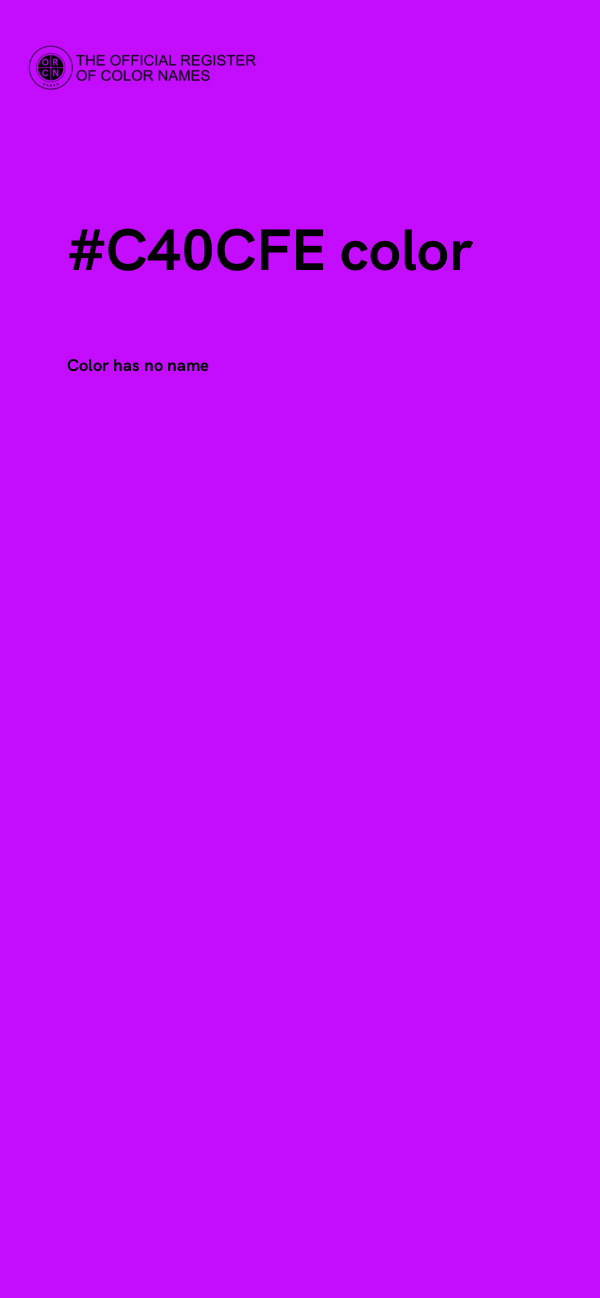 #C40CFE color image
