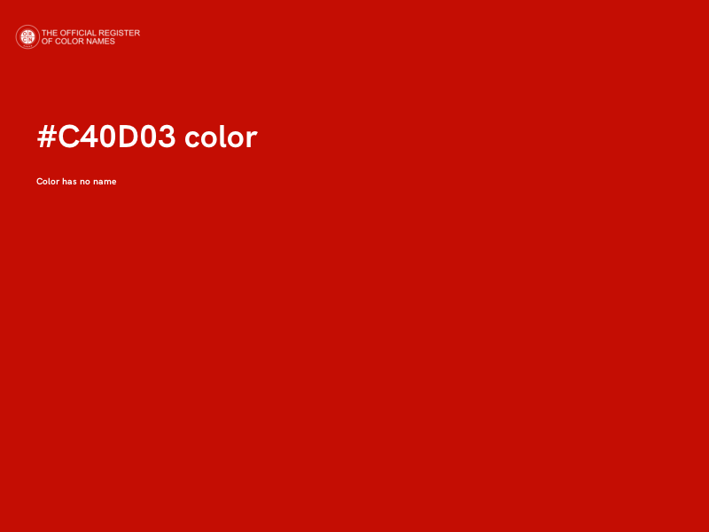 #C40D03 color image