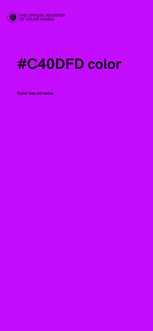 #C40DFD color image