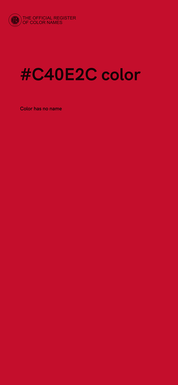 #C40E2C color image