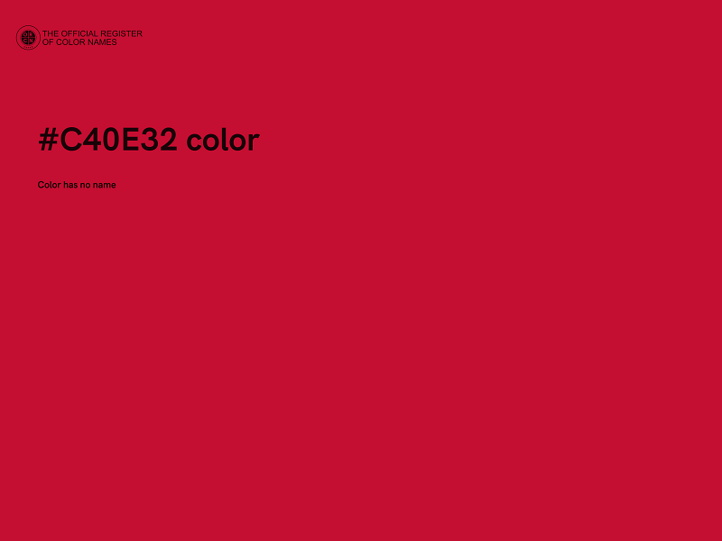 #C40E32 color image