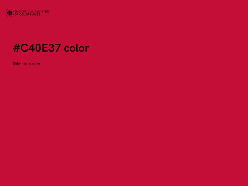 #C40E37 color image