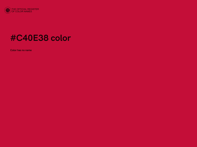 #C40E38 color image