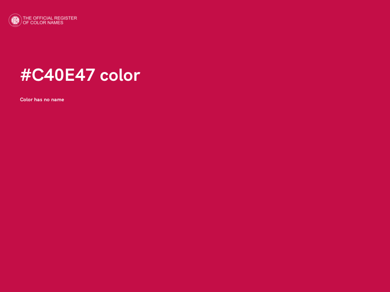 #C40E47 color image