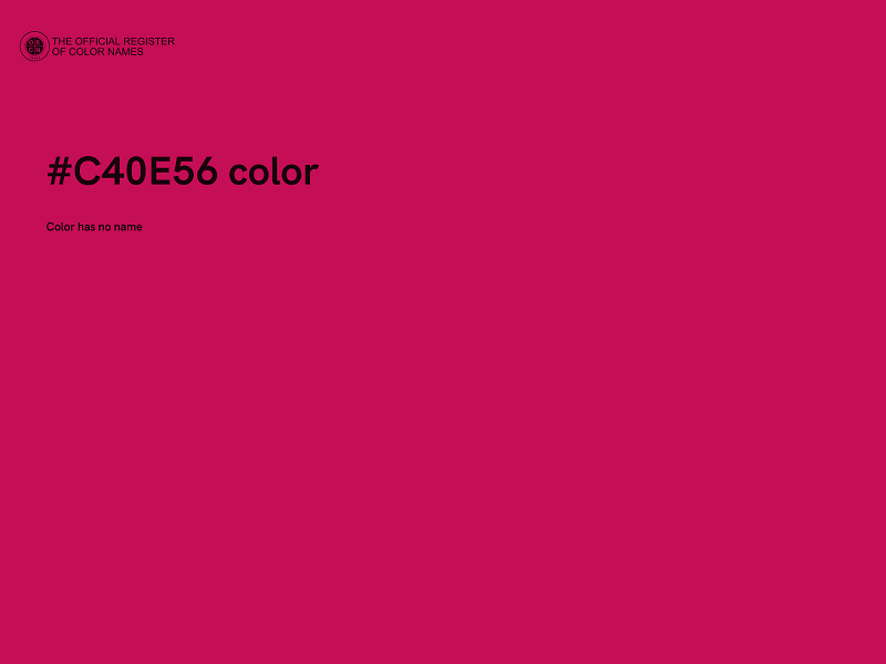 #C40E56 color image