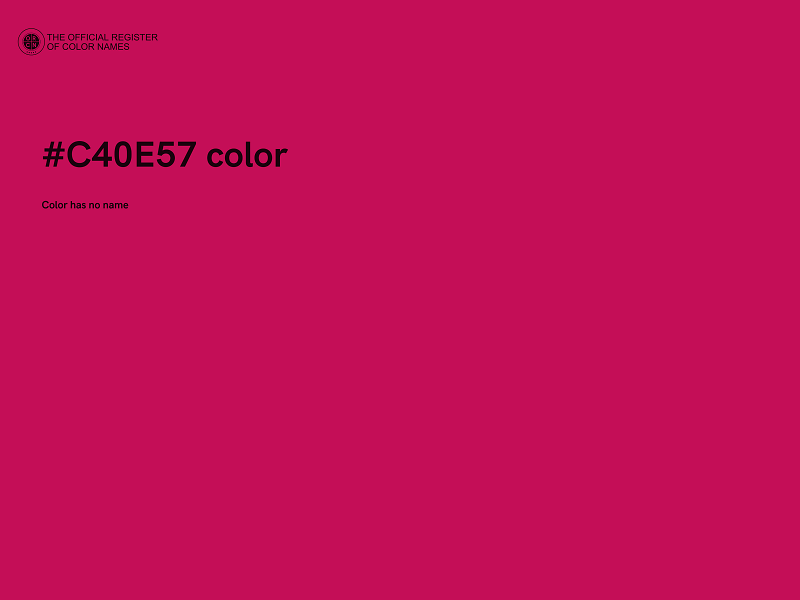 #C40E57 color image