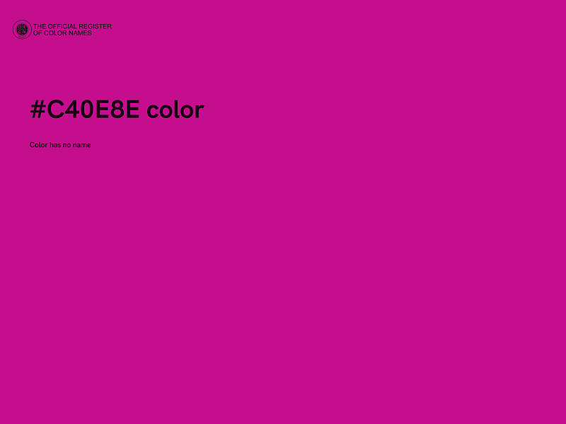 #C40E8E color image