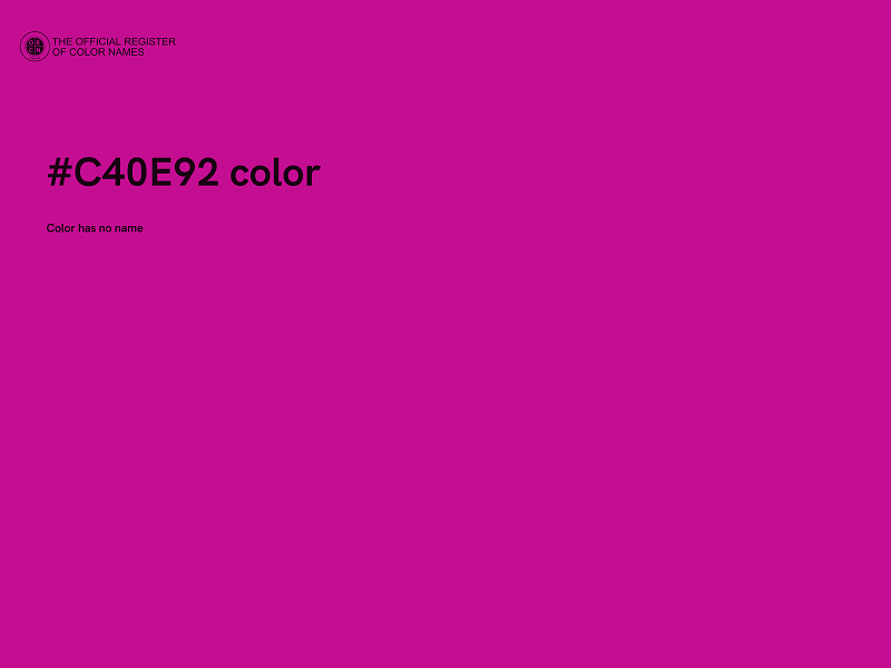 #C40E92 color image