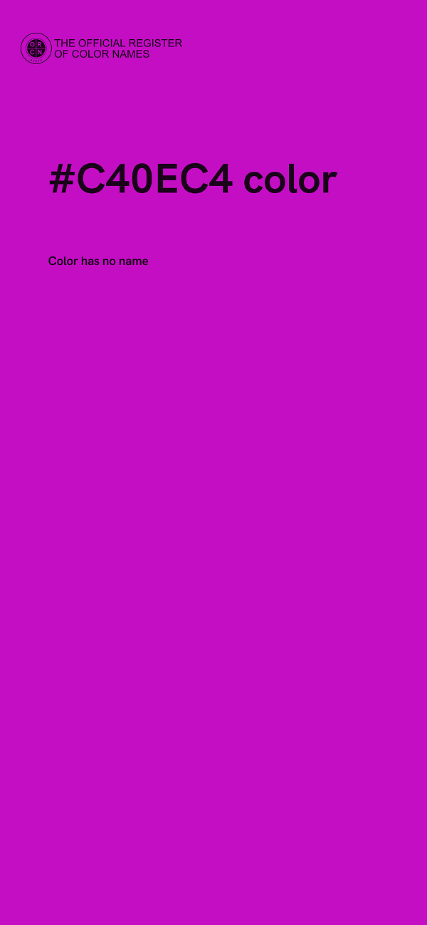 #C40EC4 color image