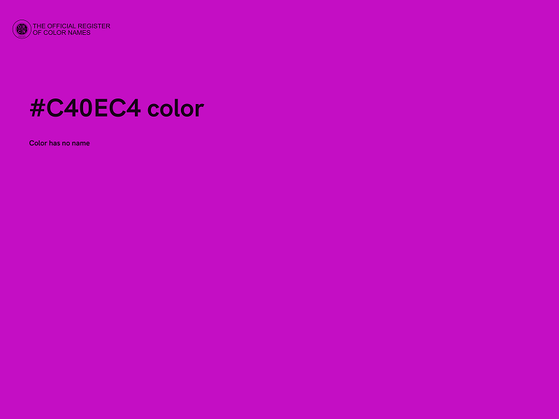 #C40EC4 color image