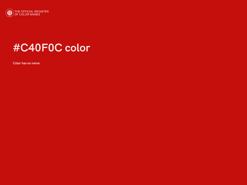 #C40F0C color image