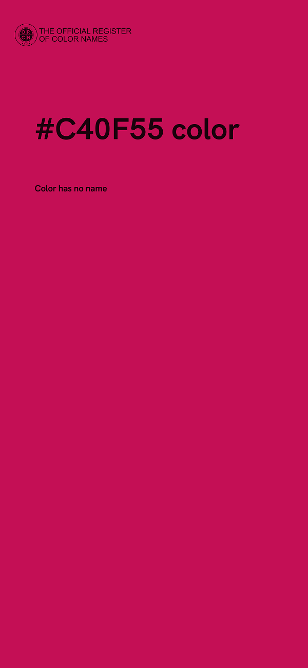 #C40F55 color image