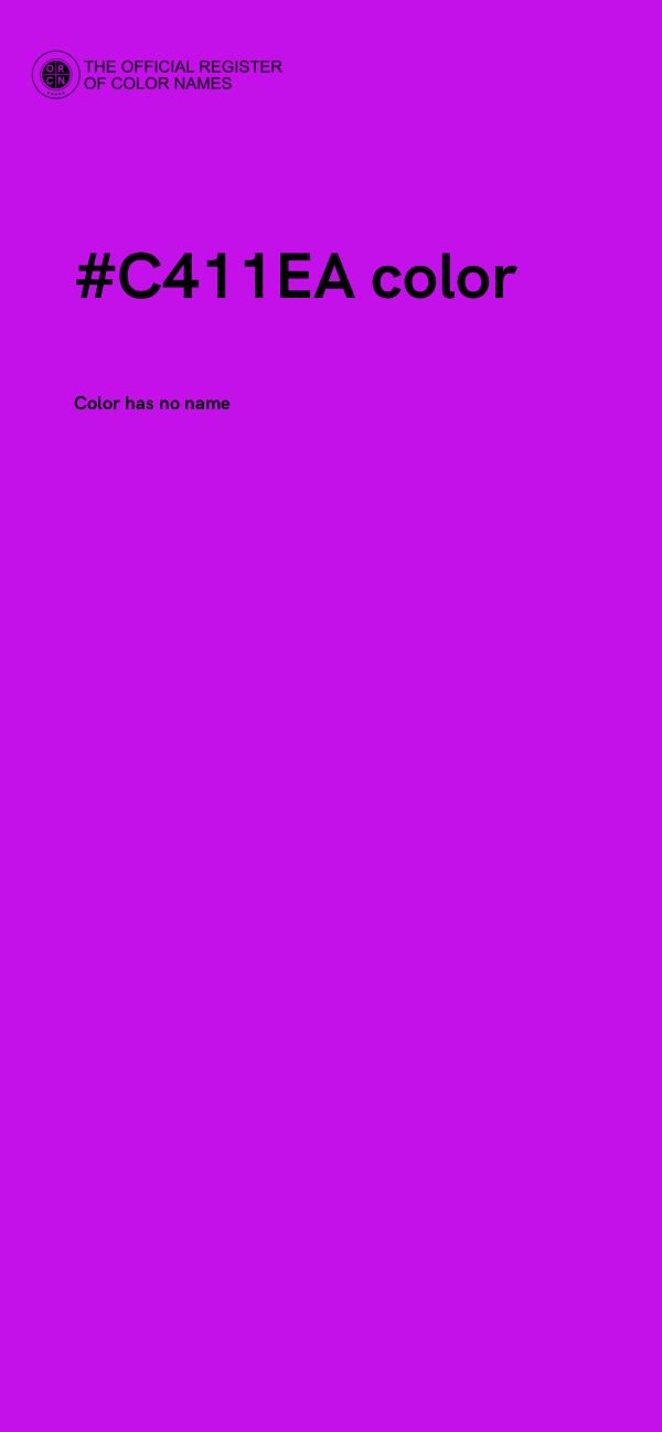 #C411EA color image