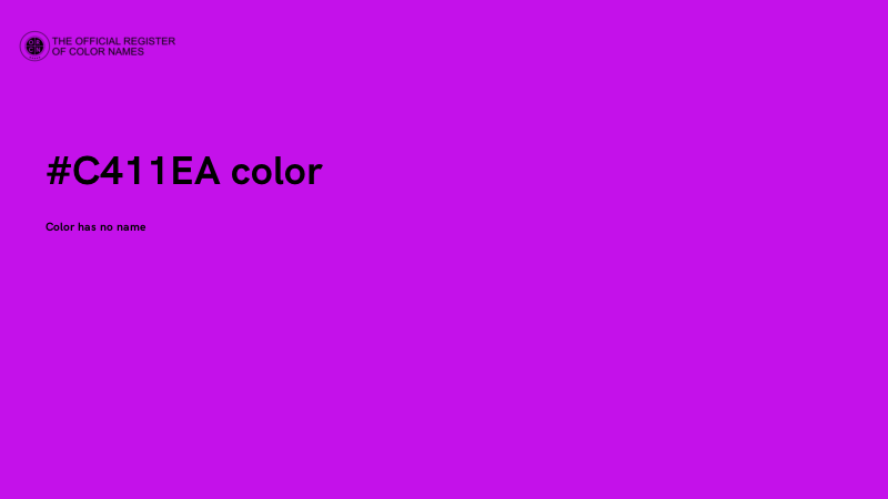 #C411EA color image