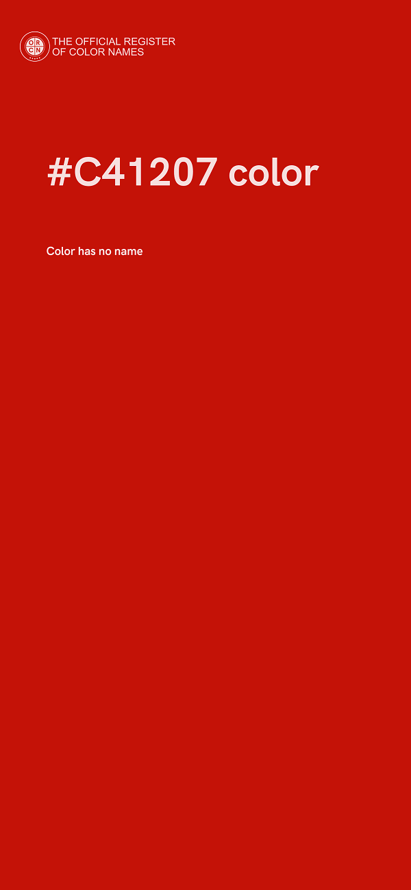 #C41207 color image
