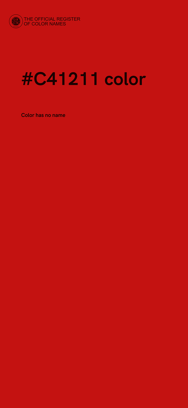 #C41211 color image