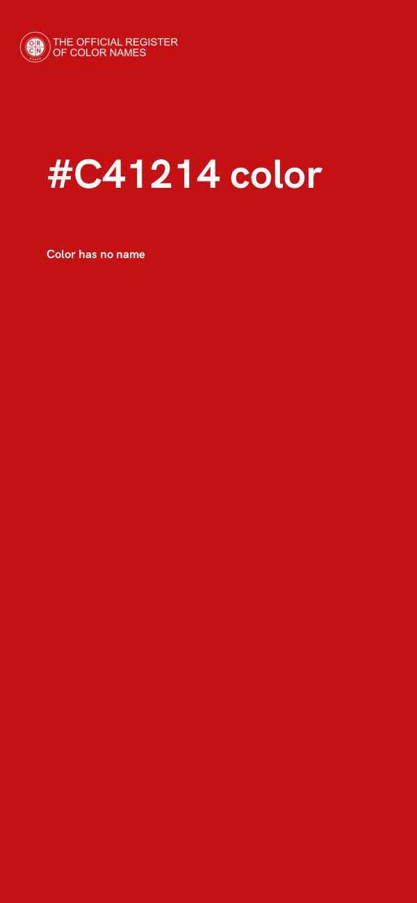 #C41214 color image
