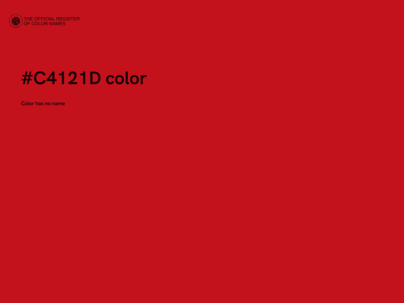 #C4121D color image