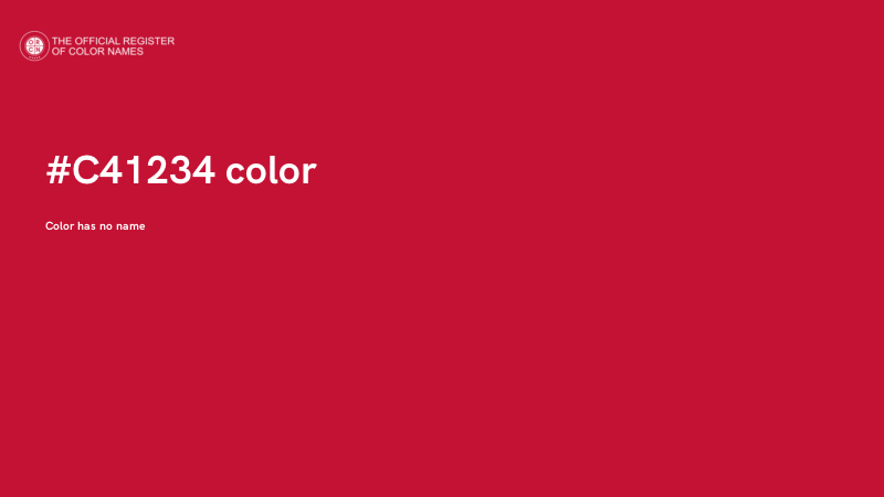 #C41234 color image
