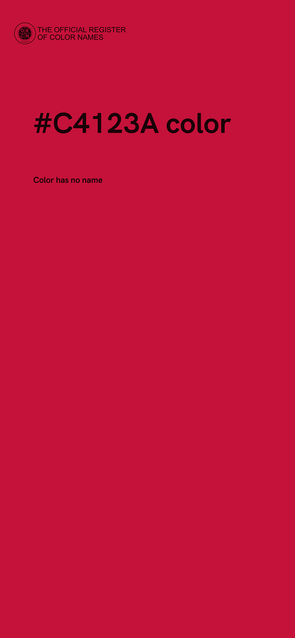#C4123A color image