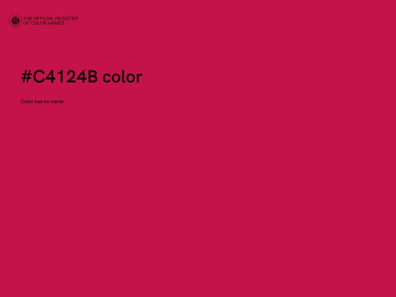 #C4124B color image