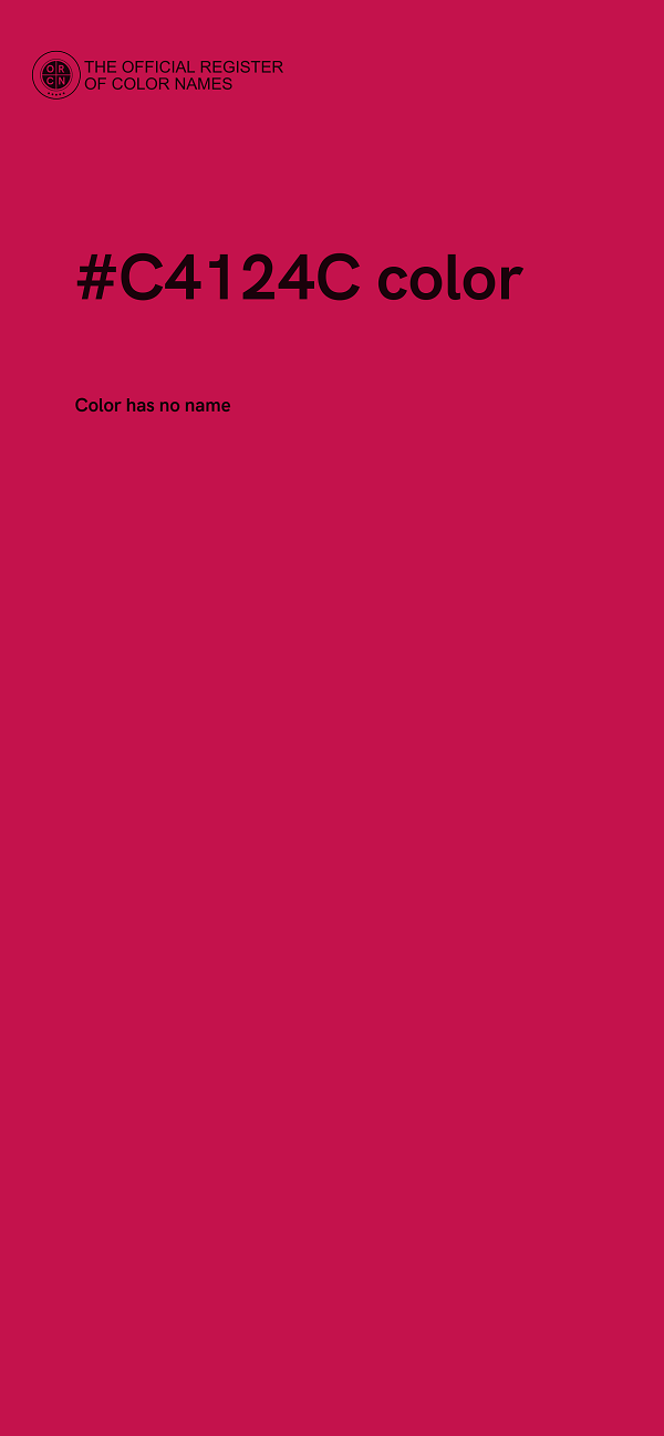 #C4124C color image