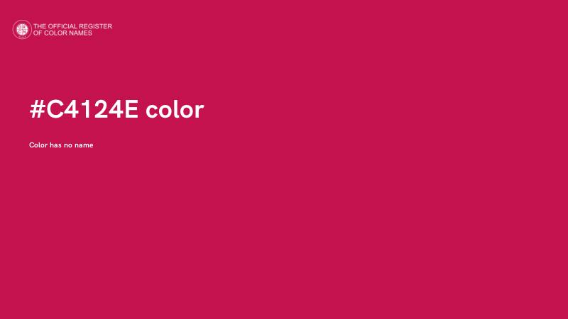 #C4124E color image