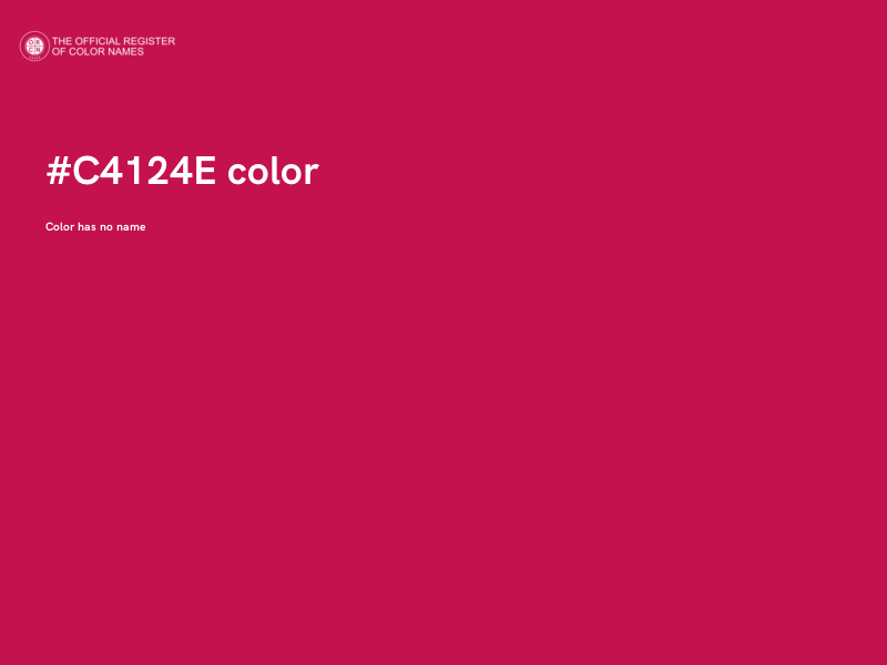 #C4124E color image