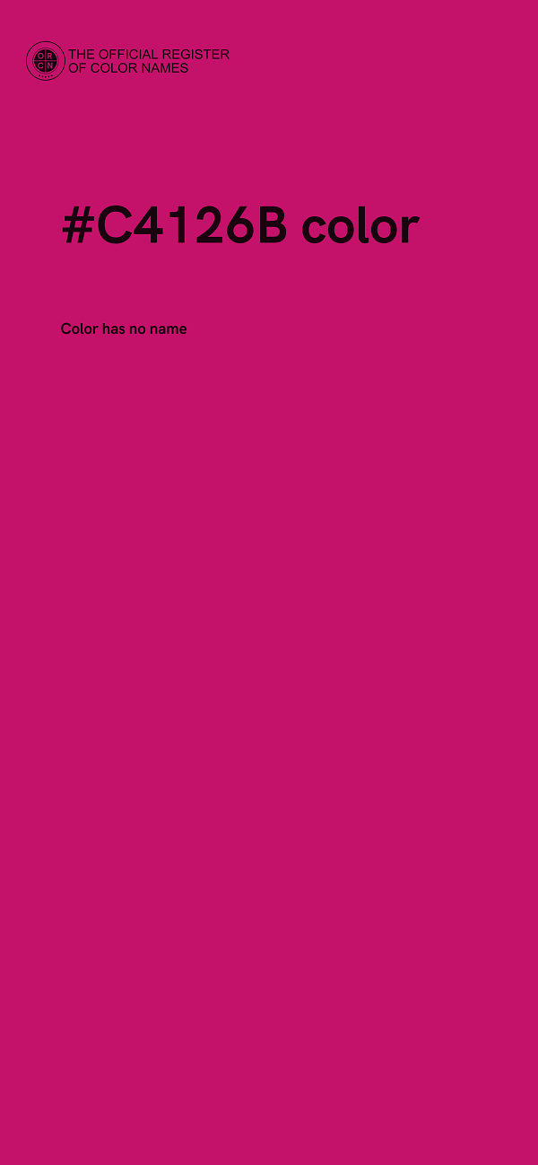 #C4126B color image