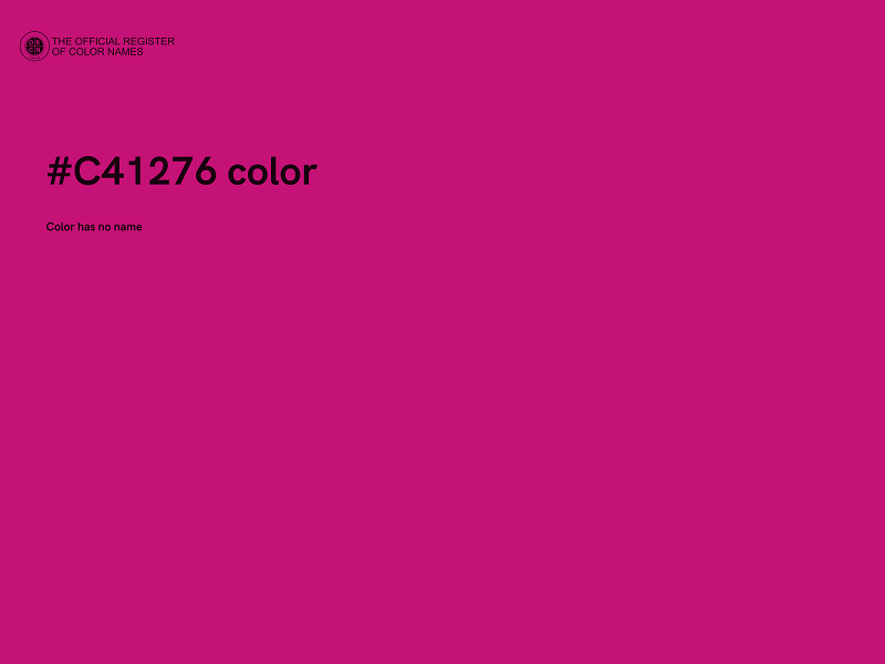 #C41276 color image