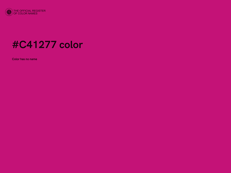 #C41277 color image