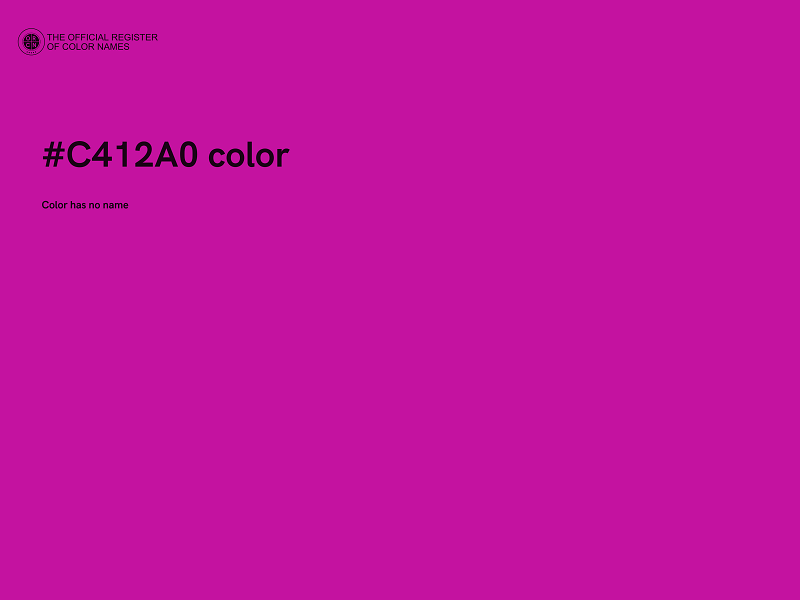 #C412A0 color image